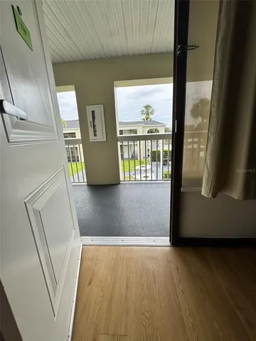a view of front door