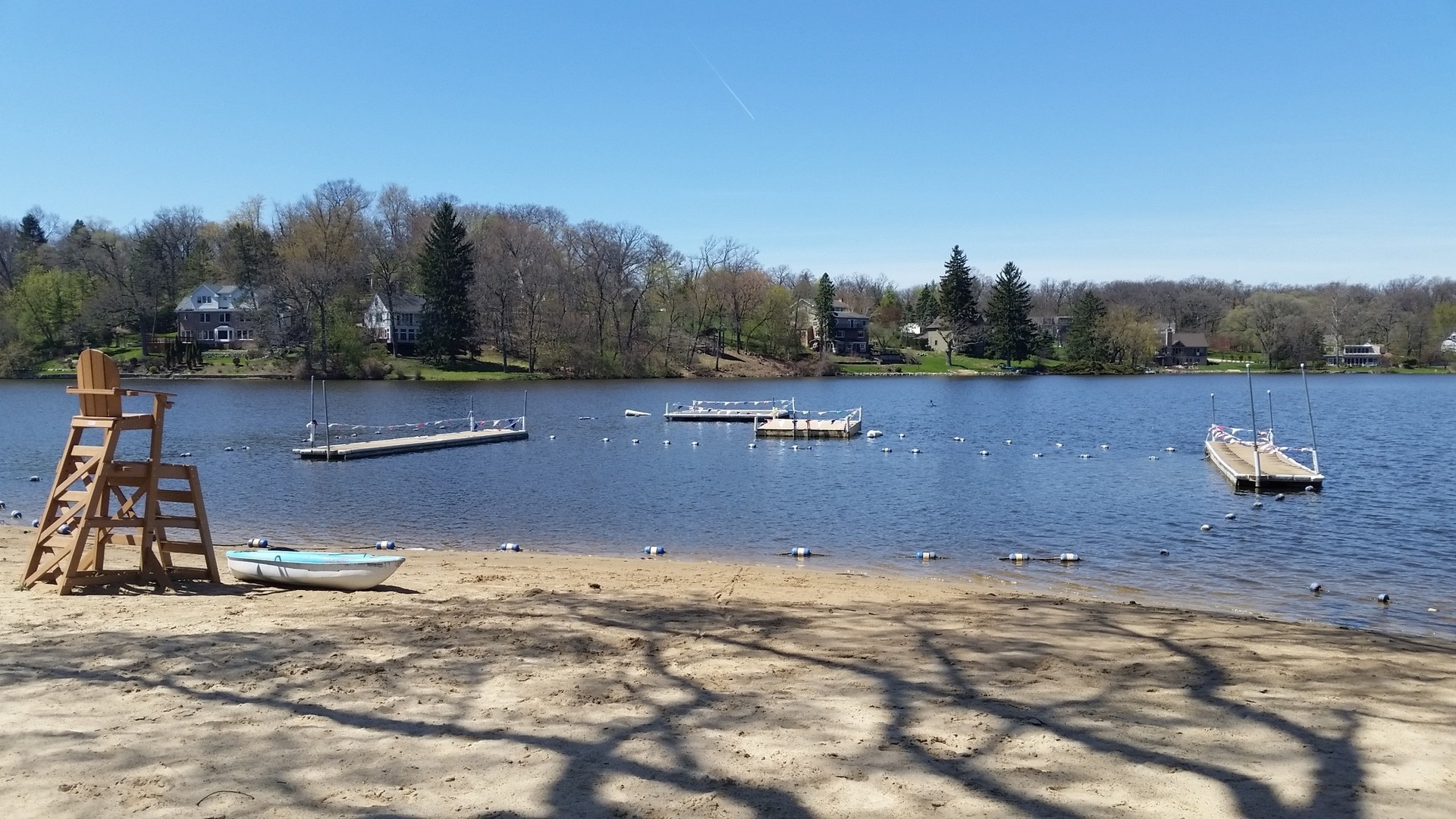 412 Warwick Road Tower Lakes, IL 60010 - Photo 24 of 30 a view of a lake with a mountain