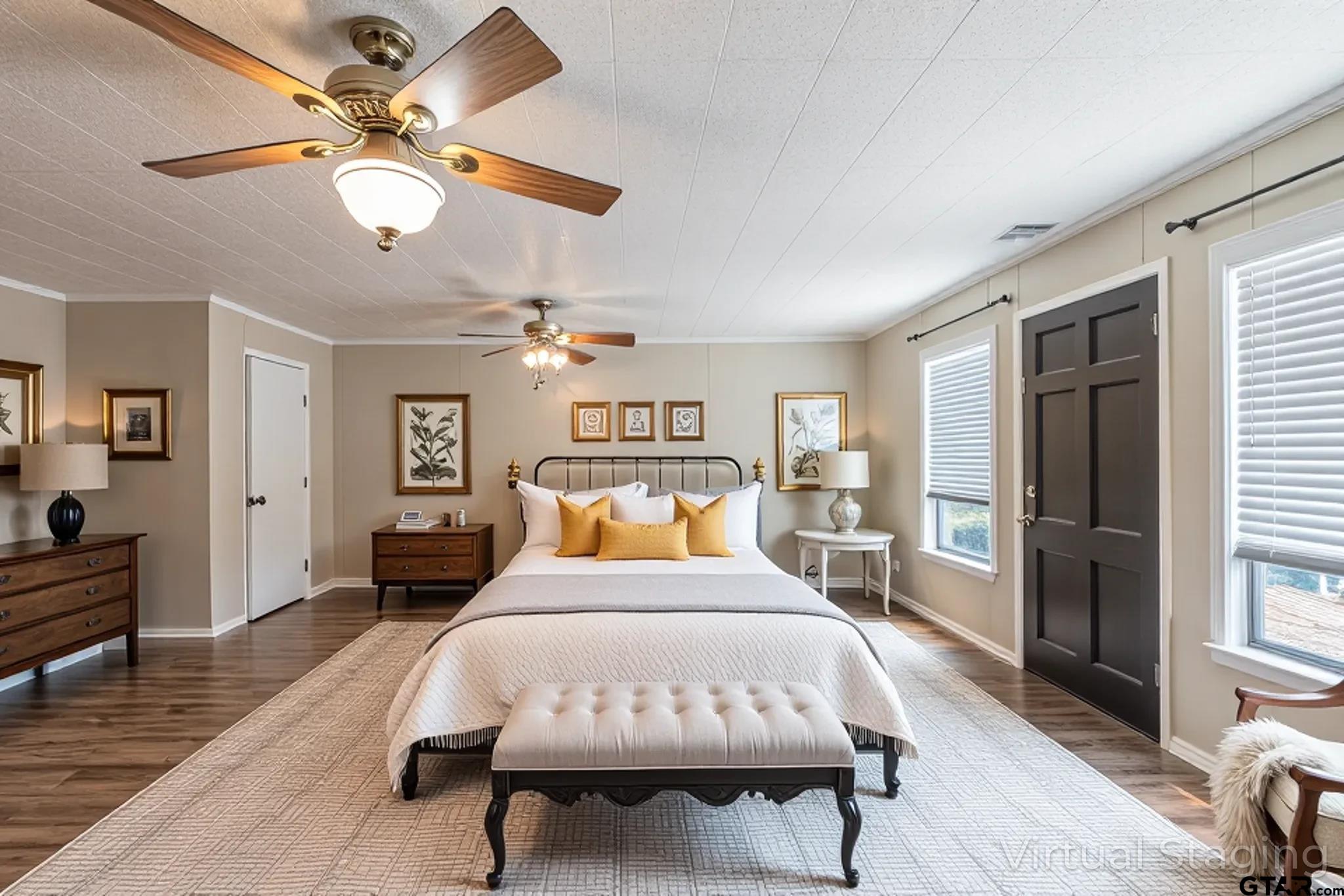 401 VZ County Road Canton, TX 75103 - Photo 24 of 45 a bed sitting in a bedroom and a chandelier