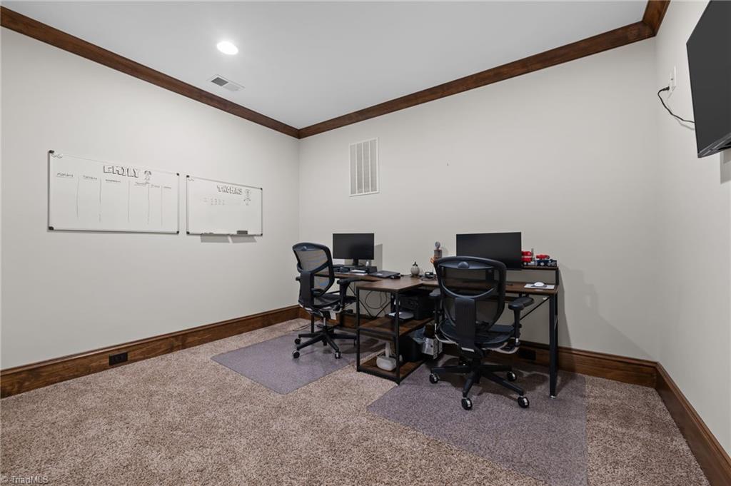 5822 Crutchfield Farm Road Oak Ridge, NC 27310 - Photo 43 of 47 Flex room in basement, could be exercise room, bdrm, 2nd office