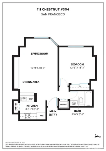 $575,000 | 111 Chestnut Street, Unit 304, San Francisco, CA 94111