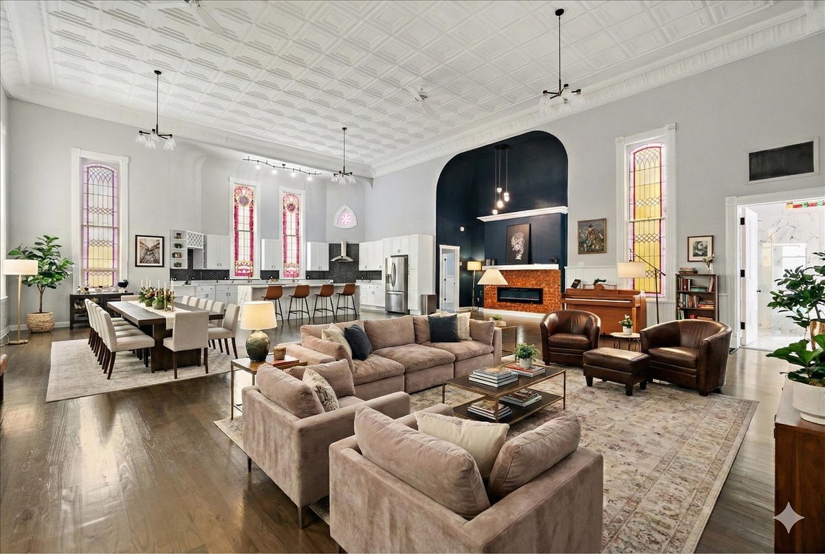 200 West Crawford Street Peotone, IL 60468 - Photo 5 of 42 a living room with furniture and a chandelier
