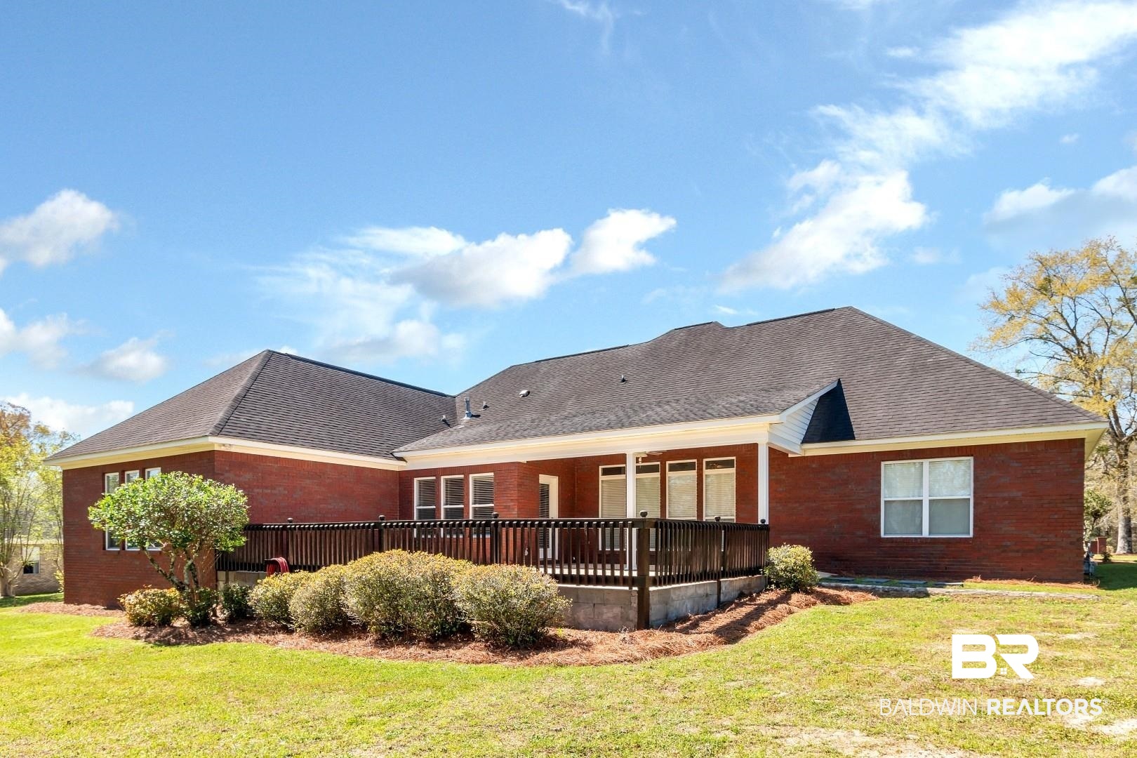 6090 Celeste Road Saraland, AL 36571 - Photo 38 of 38 Back of property with roof with shingles and a yard
