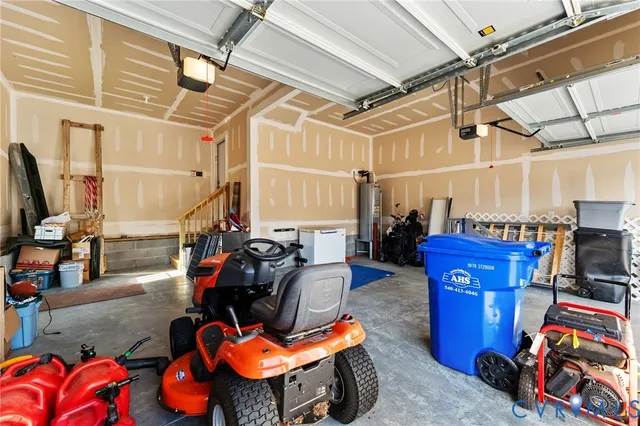 a room with wooden furniture