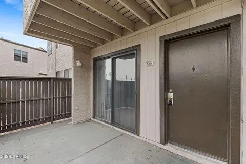 a view of a porch