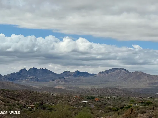 a view of city and mountain