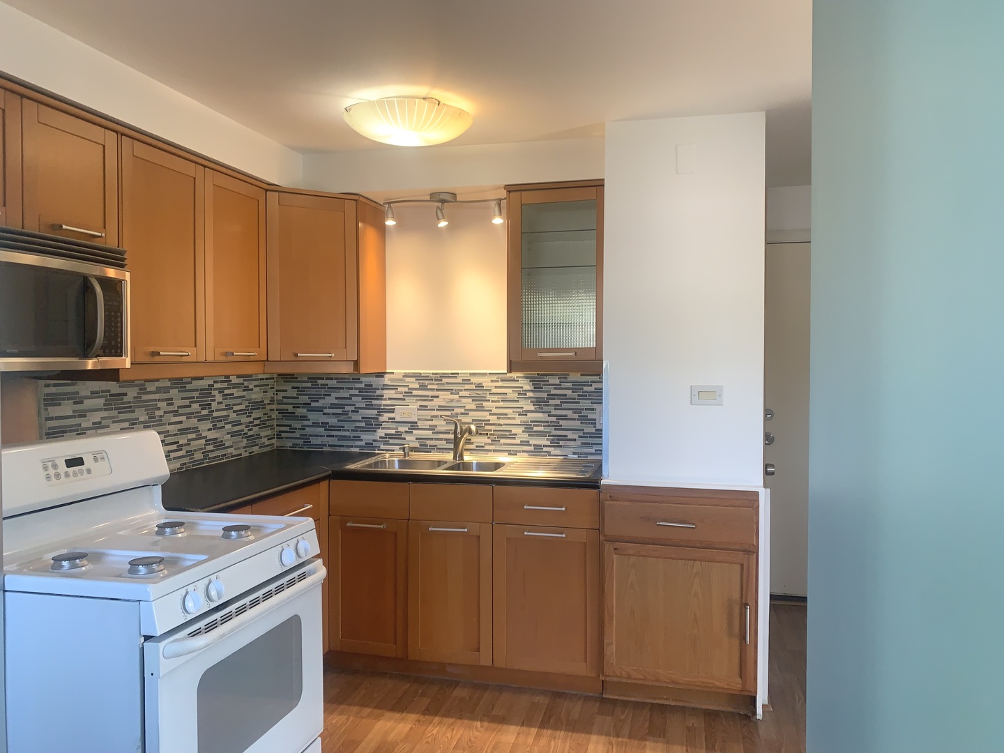 4347 West 63rd Street, Unit 2A Chicago, IL 60629 - Photo 9 of 15 a kitchen with a sink and cabinets