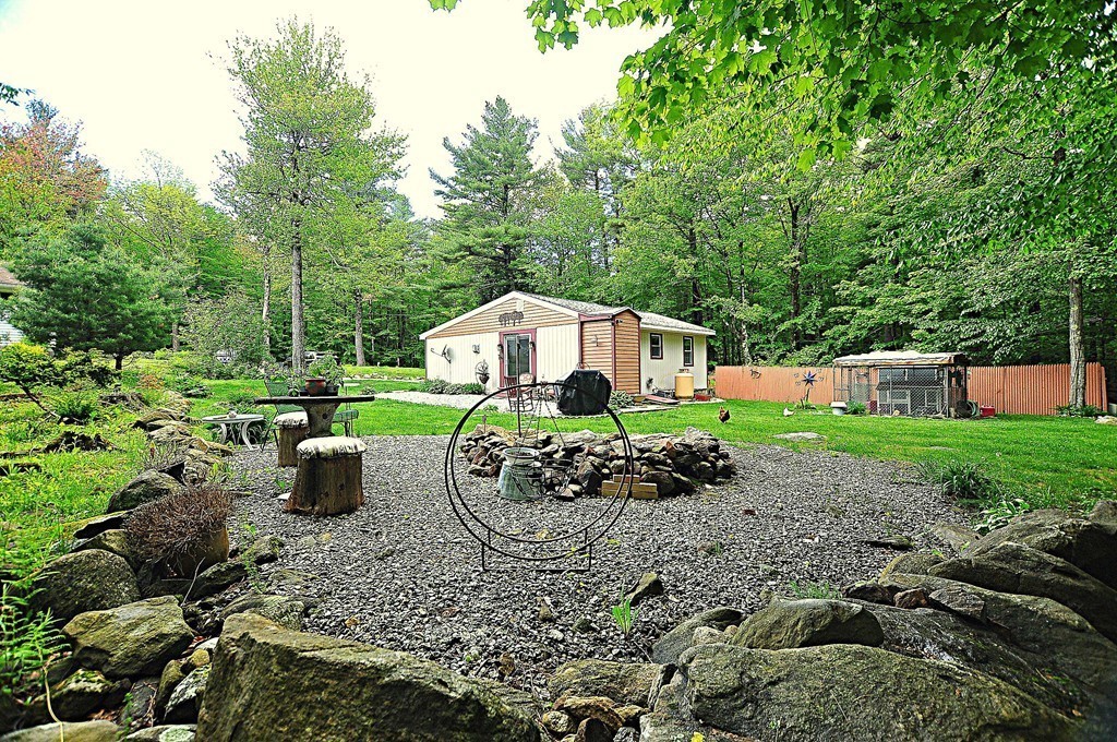 153 Sir Walter Road Becket, MA 01223 - Photo 13 of 15 a backyard of a house with lots of green space