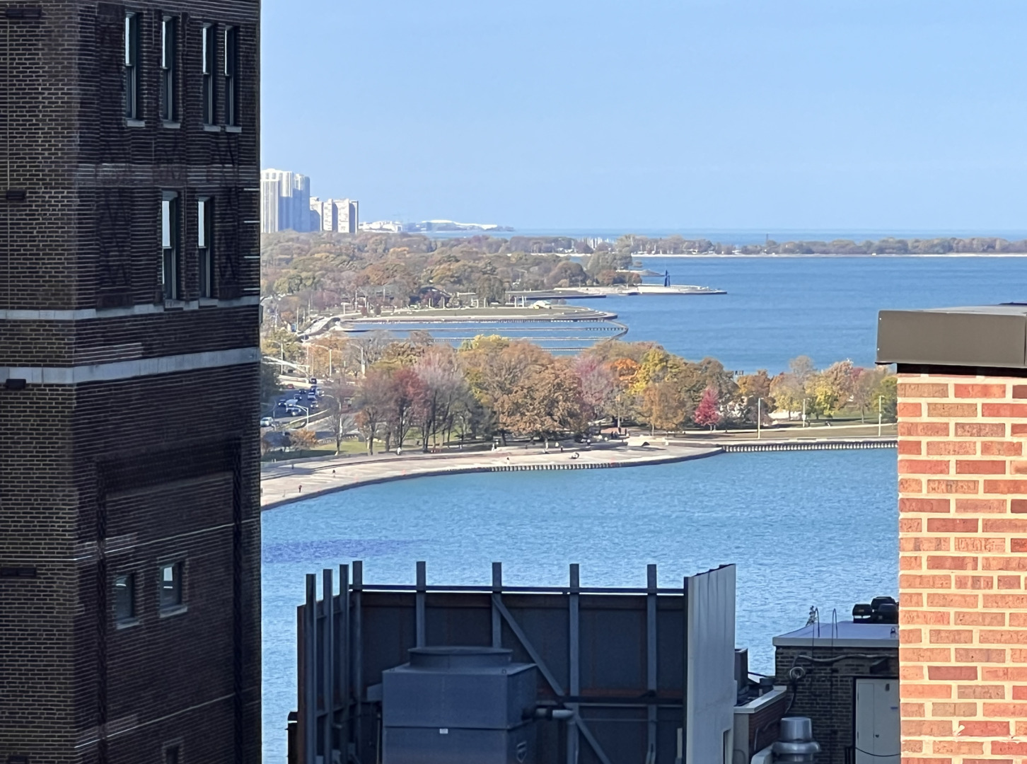 200 East Delaware Place, Unit 19A Chicago, IL 60611 - Photo 4 of 17 a view of a lake with lawn chairs