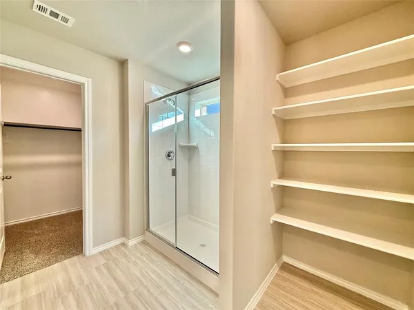 a view of closet area