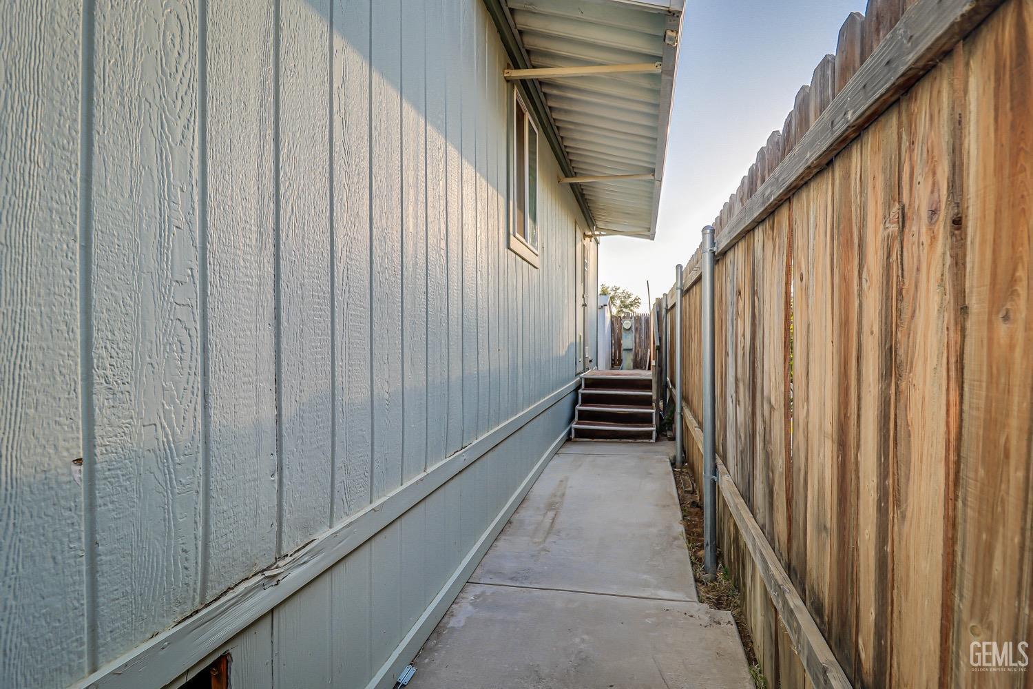 Undisclosed Address Bakersfield, CA 93314 - Photo 27 of 27 a view of a balcony with wooden walls