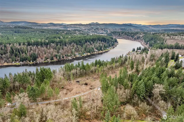 a view of lake with mountain