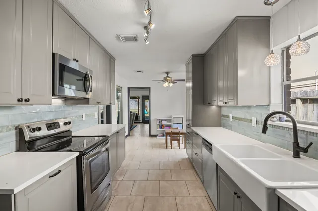 a room with furniture and a window