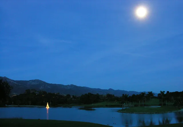 a view of lake and mountain view