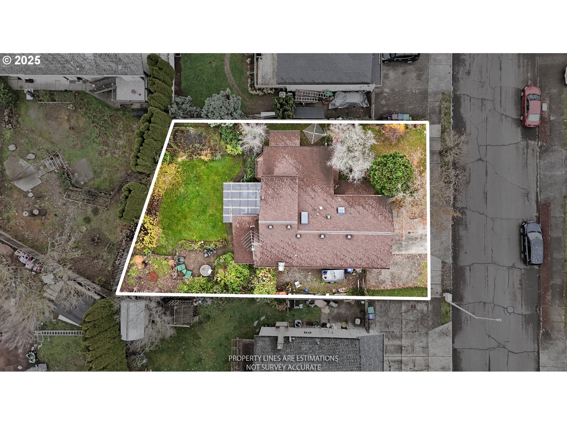 3749 Southwest 6th Street Gresham, OR 97030 - Photo 38 of 41 an aerial view of a house with a yard and lake view