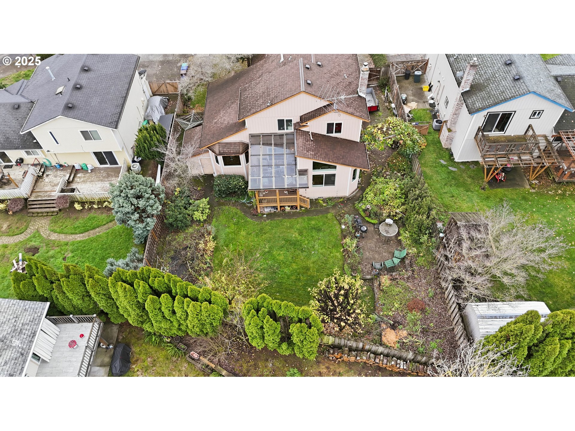 3749 Southwest 6th Street Gresham, OR 97030 - Photo 6 of 41 an aerial view of a house with a garden