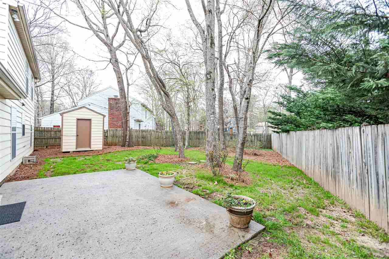2117 Treverton Place Raleigh, NC 27609 - Photo 28 of 30 Fenced Back Yard