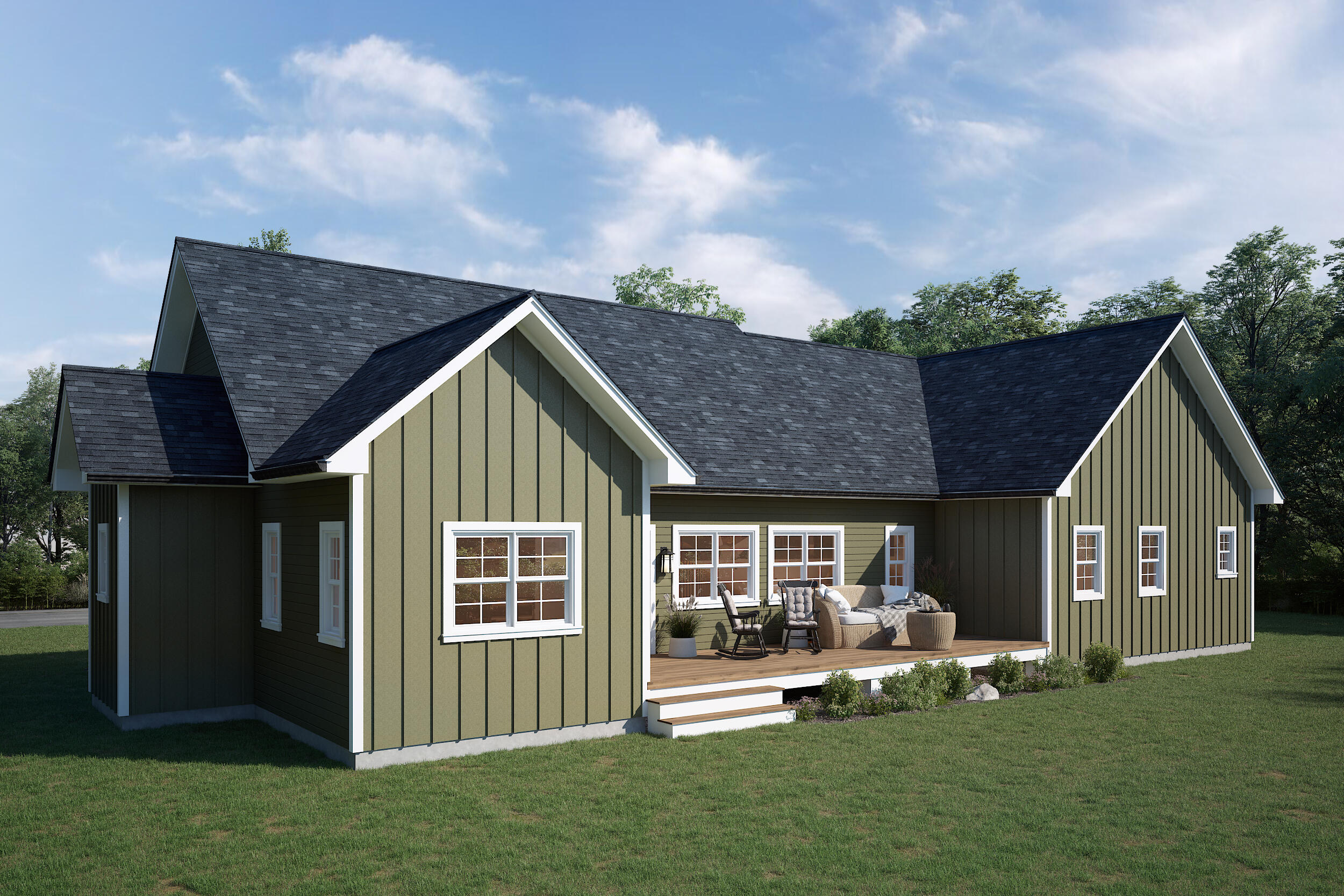 Lot 14 Meadow View Drive Readfield, ME 04355 - Photo 3 of 17 house 4 (Rear 4)