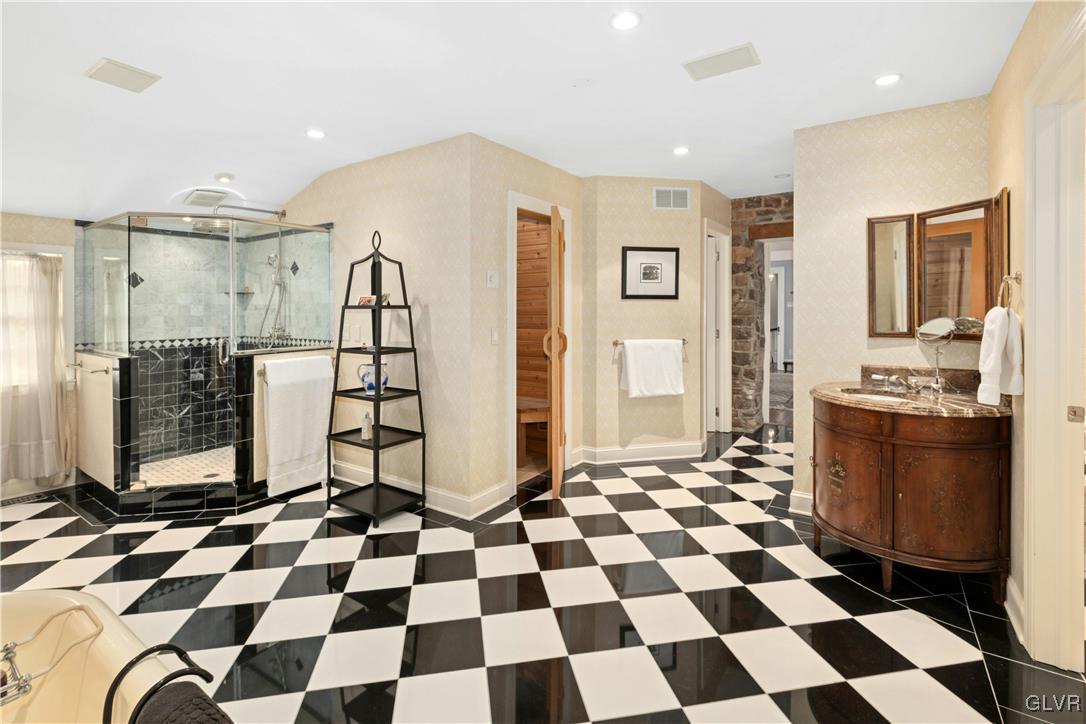 2332 Kunsman Road Quakertown, PA 18951 - Photo 22 of 53 a black and white checkered floor with a black white checkered floor