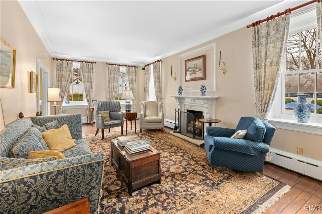 2332 Kunsman Road Quakertown, PA 18951 - Photo 8 of 53 a living room with furniture fireplace and a large window