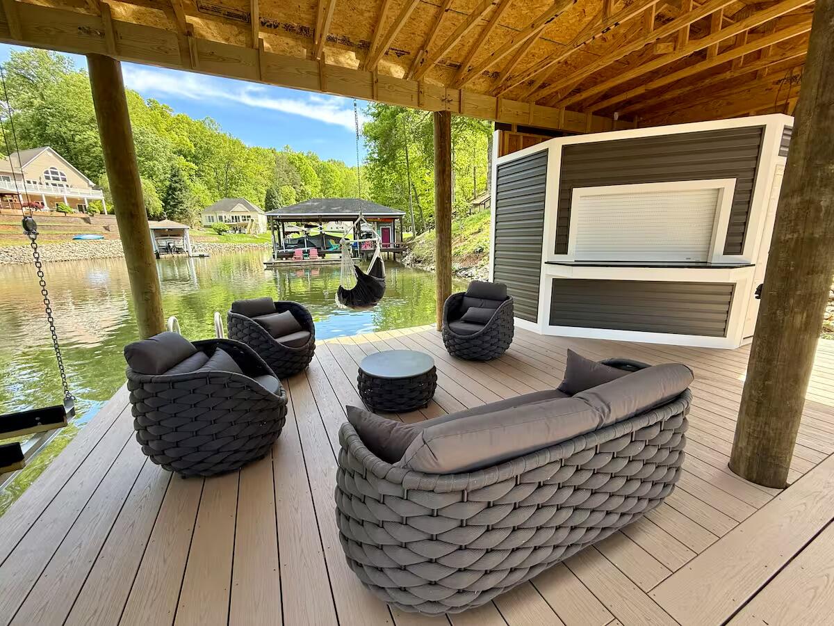 1970 Morewood Road Hardy, VA 24101 - Photo 52 of 61 a view of balcony with couch and chairs