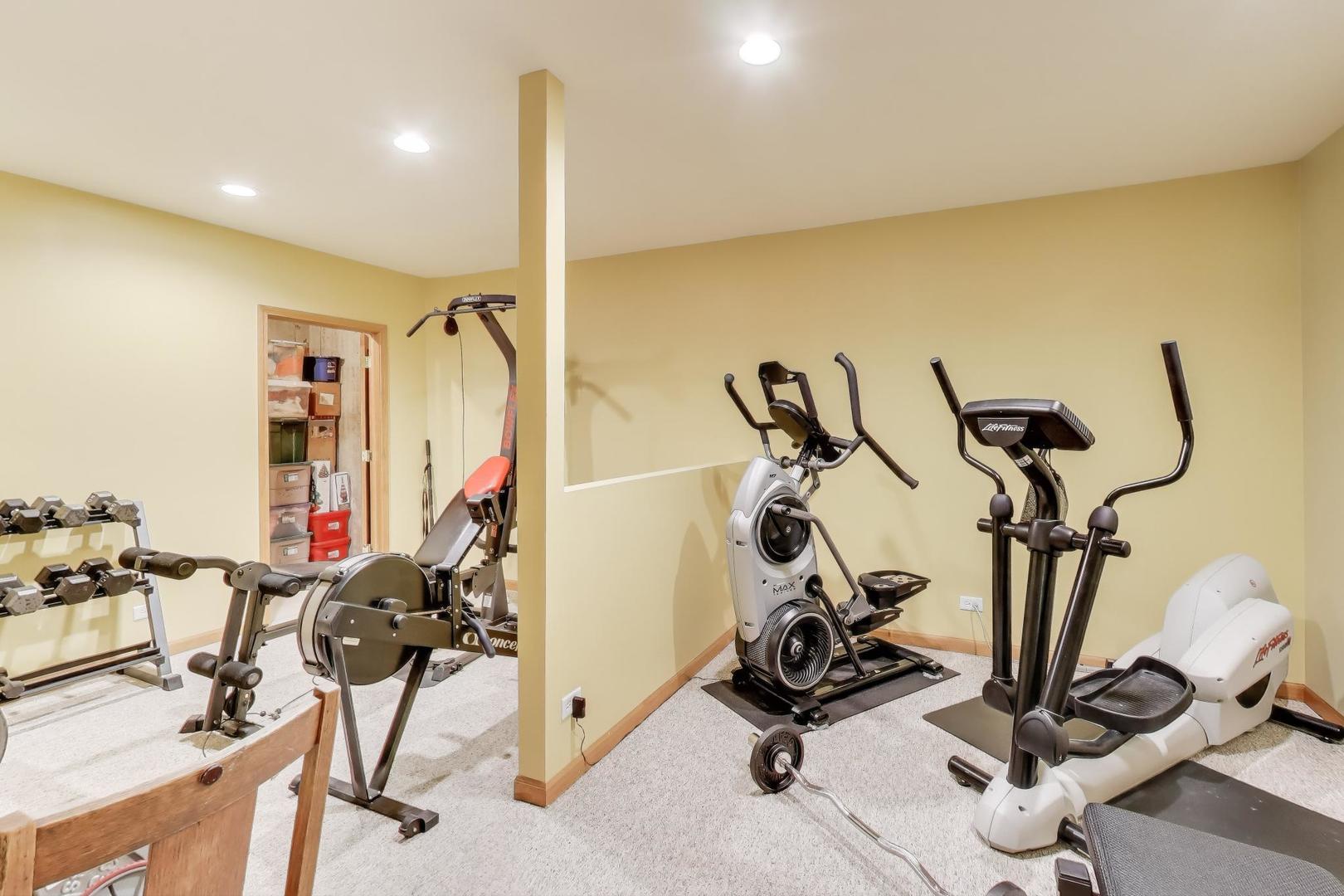 9206 Pine Needle Pass Bull Valley, IL 60097 - Photo 27 of 44 a view of a room with gym equipment