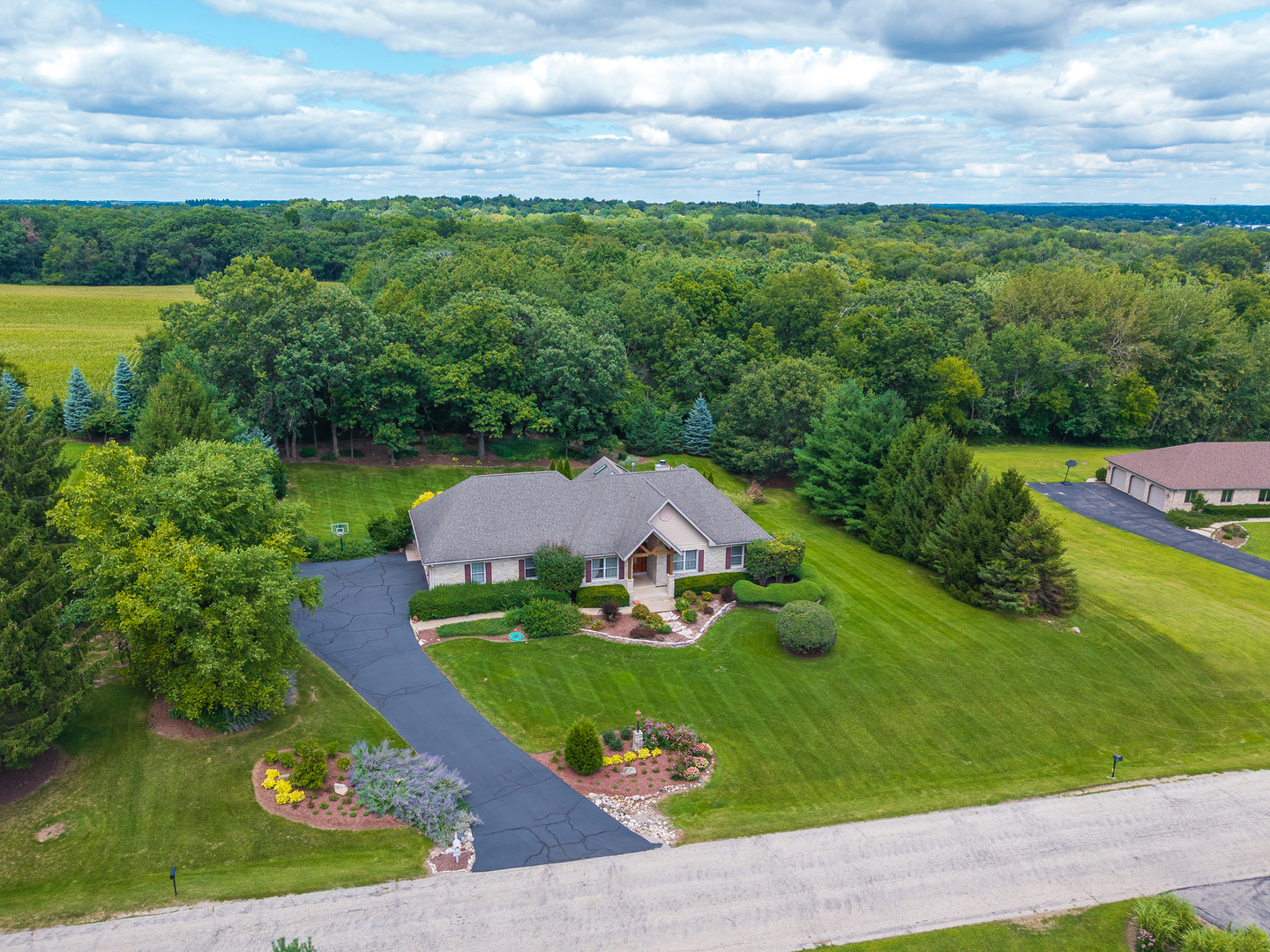 9206 Pine Needle Pass Bull Valley, IL 60097 - Photo 43 of 44 an aerial view of a house