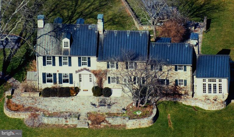 1727 Western Run Road Cockeysville, MD 21030 - Photo 17 of 30 Stone Main House with Terrace and Stone wall