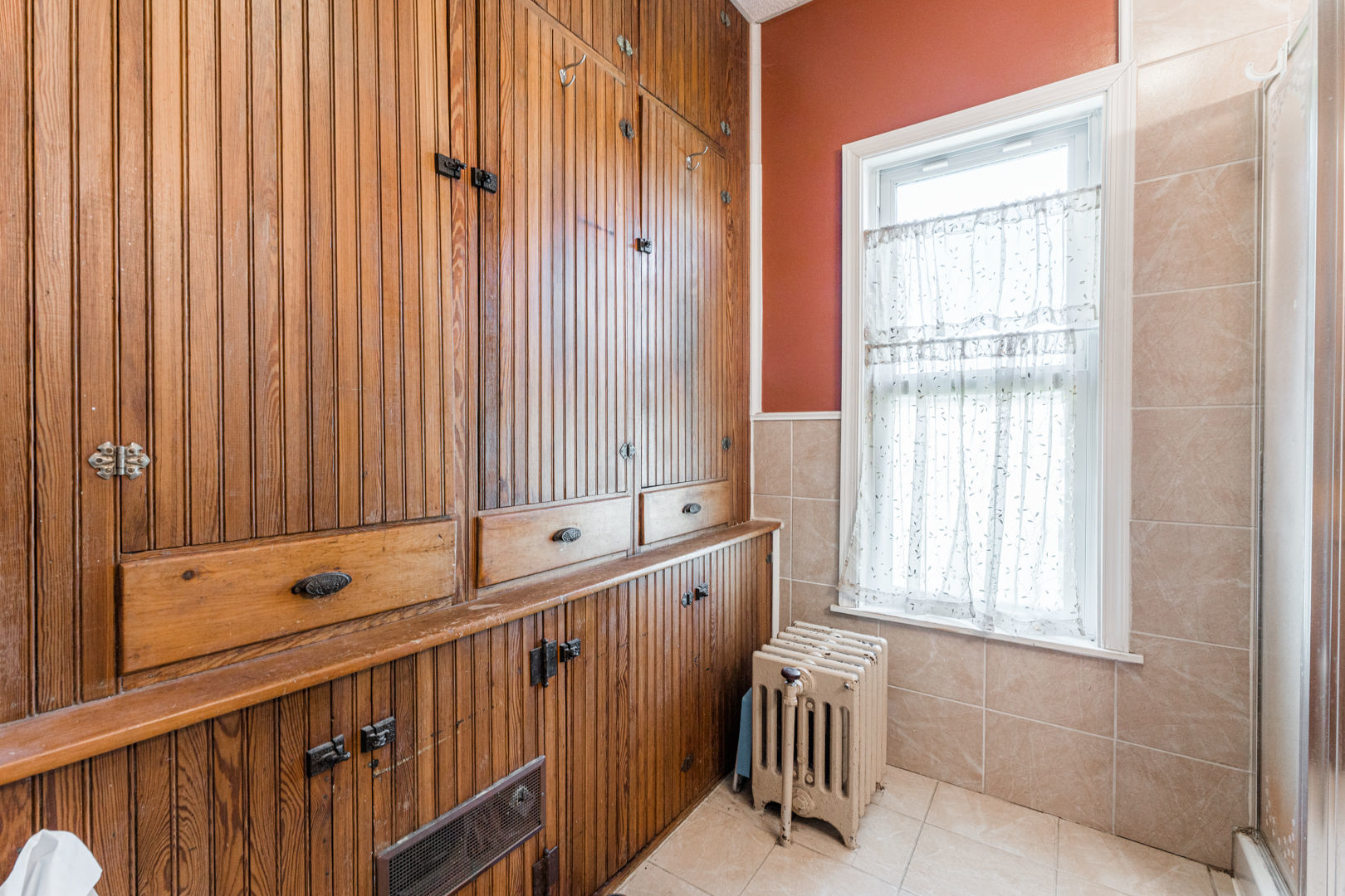 12757 Base Line Road Genoa, IL 60135 - Photo 15 of 49 a bathroom with a window and a shower