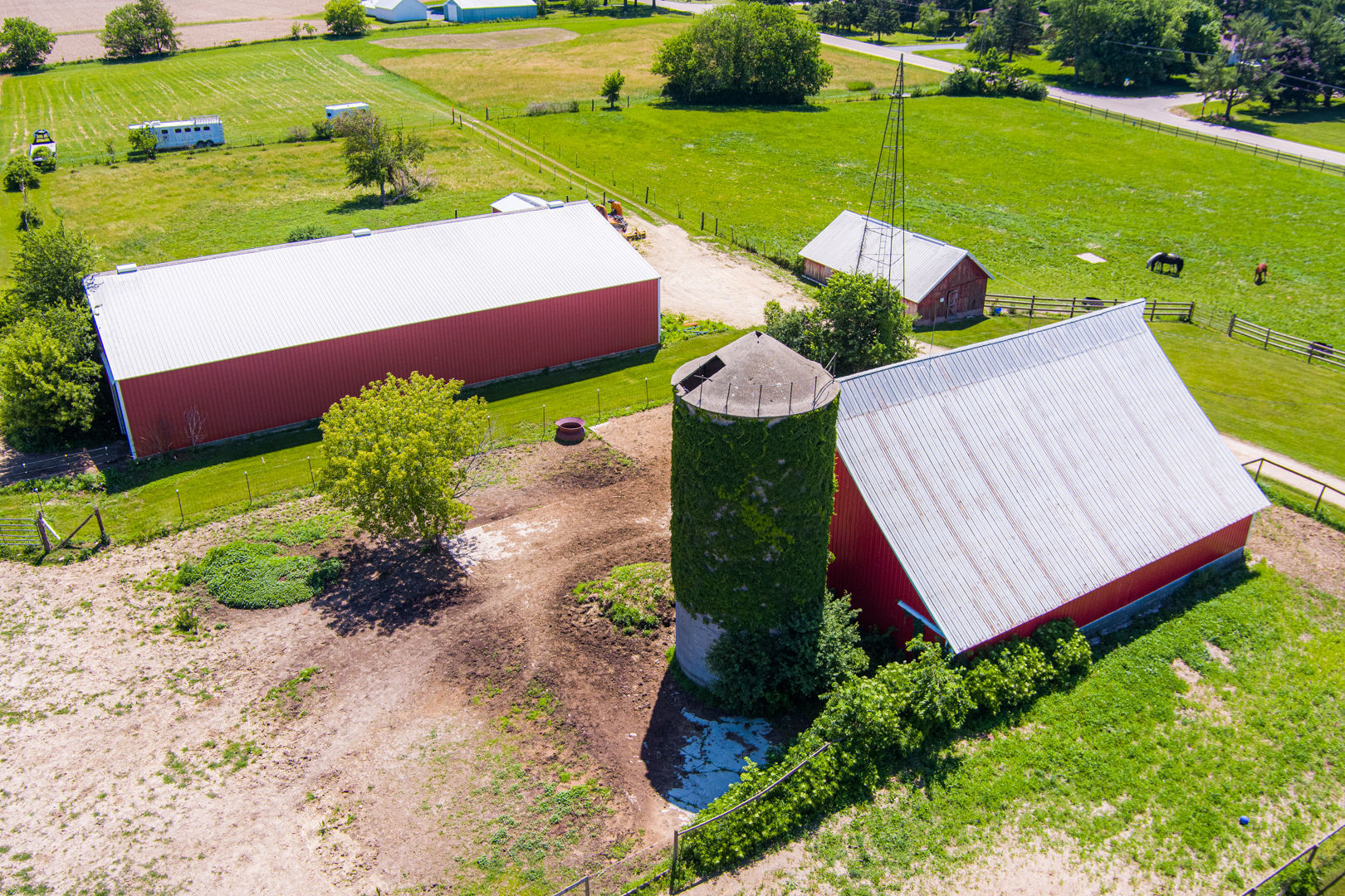 12757 Base Line Road Genoa, IL 60135 - Photo 26 of 49 a view of a yard with an outdoor space