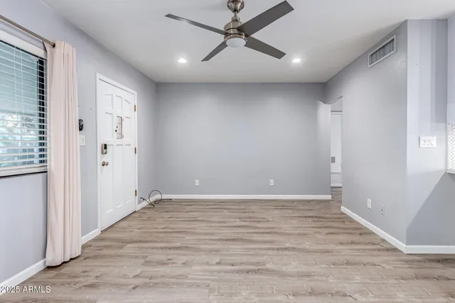 wooden floor in an empty room