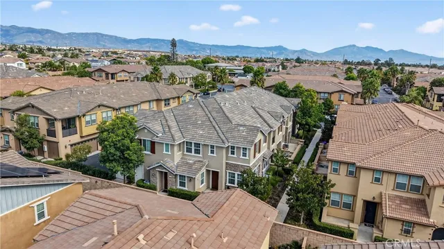 an aerial view of multiple house