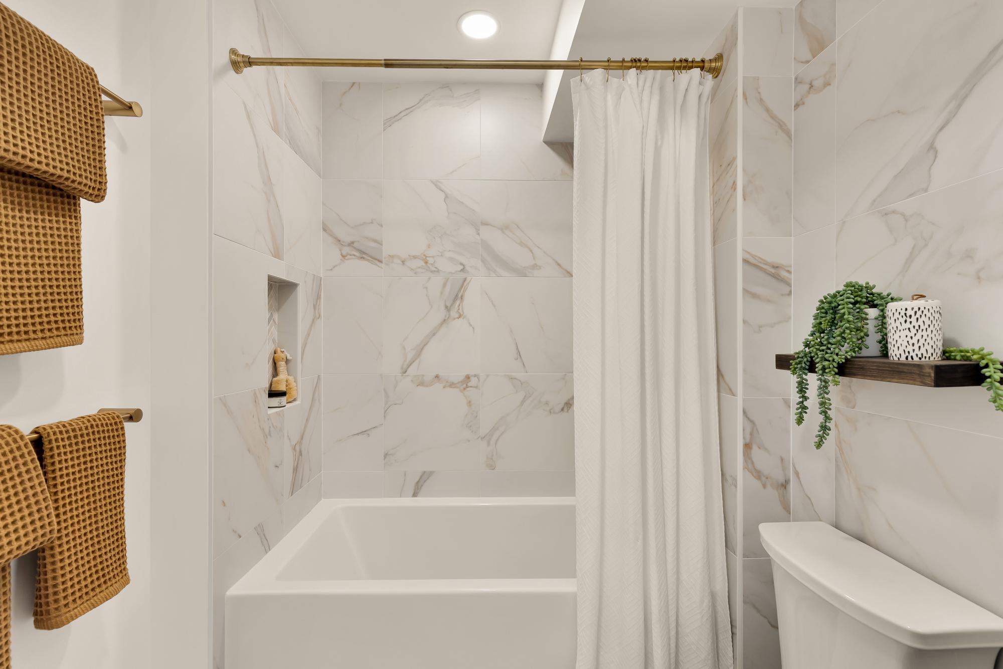 2434 Ontario Road Northwest, Unit 1 Washington, DC 20009 - Photo 15 of 20 Elegant marble bath retreat.