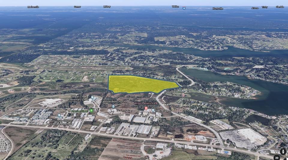 0 Walden Road Montgomery, TX 77356 - Photo 2 of 12 Aerial view looking North from Highway 105.