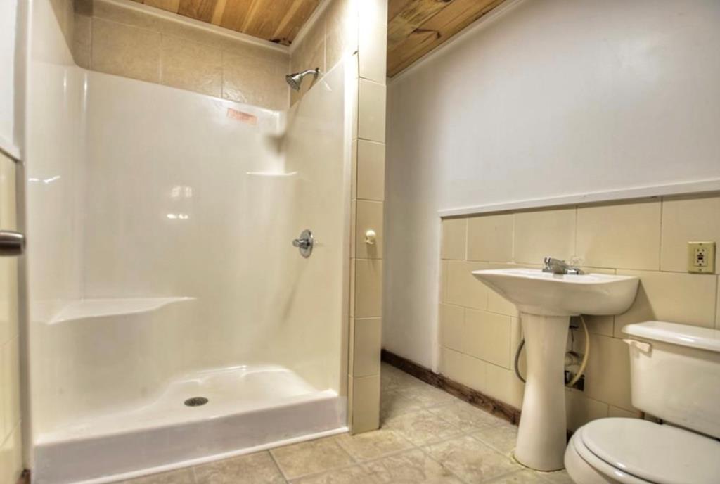 1843 Old Mobile Road McCaysville, GA 30555 - Photo 19 of 41 a bathroom with a sink toilet and shower