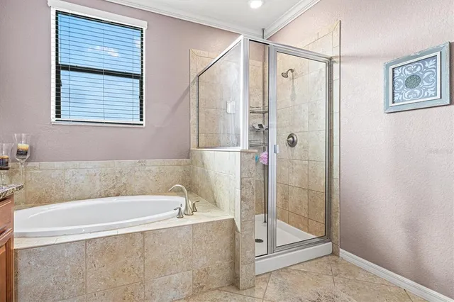 a view of a backyard with patio