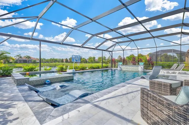 a view of a cafe with sitting area