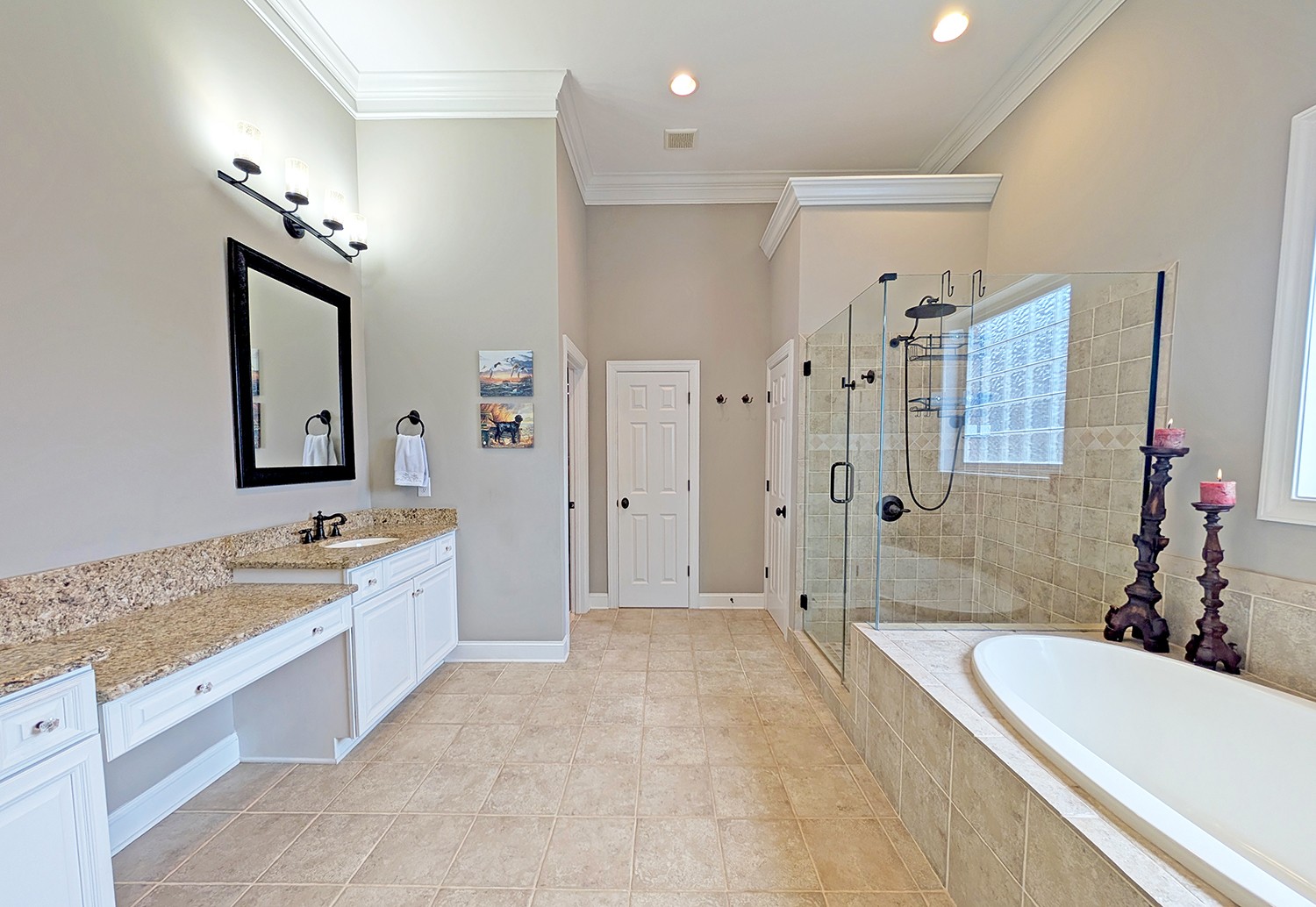 5210 Old Harding Road Franklin, TN 37064 - Photo 27 of 65 a spacious bathroom with a tub sink and mirror