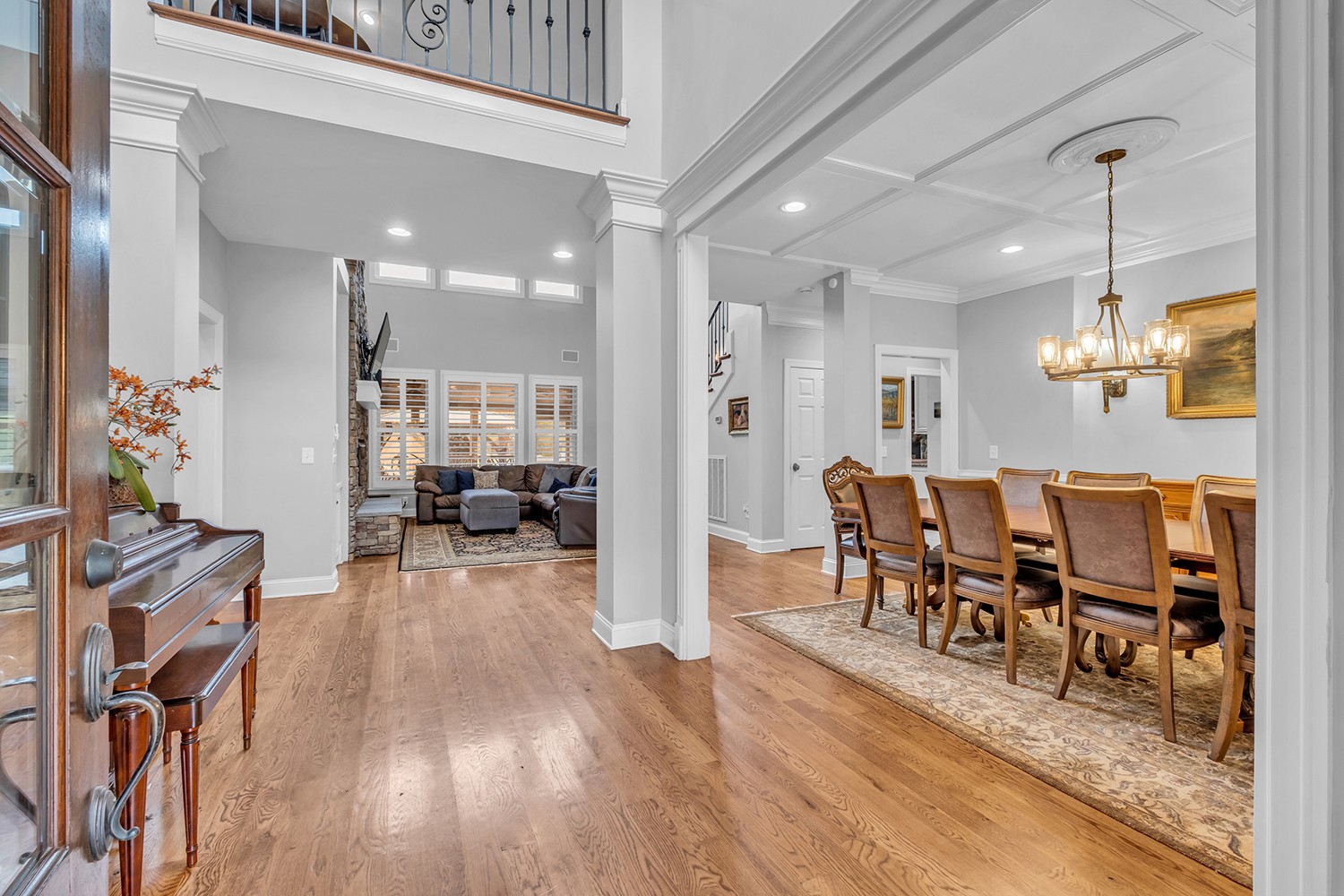 5210 Old Harding Road Franklin, TN 37064 - Photo 8 of 65 a living room with furniture and a wooden floor