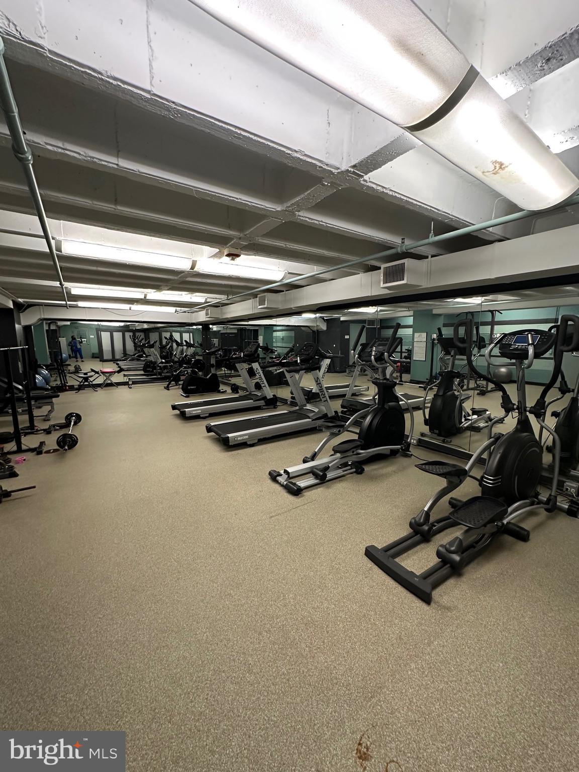 1101 3rd Street Southwest, Unit 306 Washington, DC 20024 - Photo 45 of 53 a view of a room with gym equipment