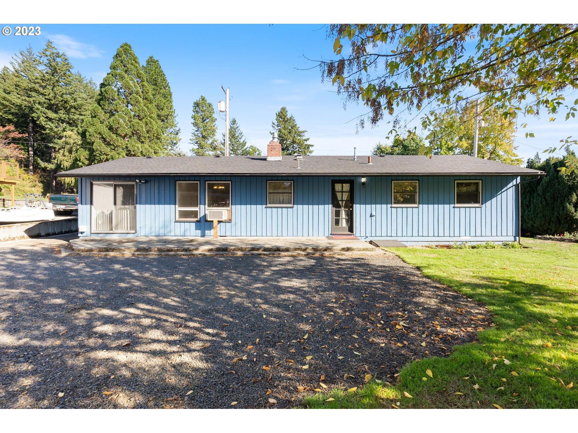 477 Northwest Chesser Road Stevenson, WA 98648 - Photo 36 of 40 a front view of a house with a yard
