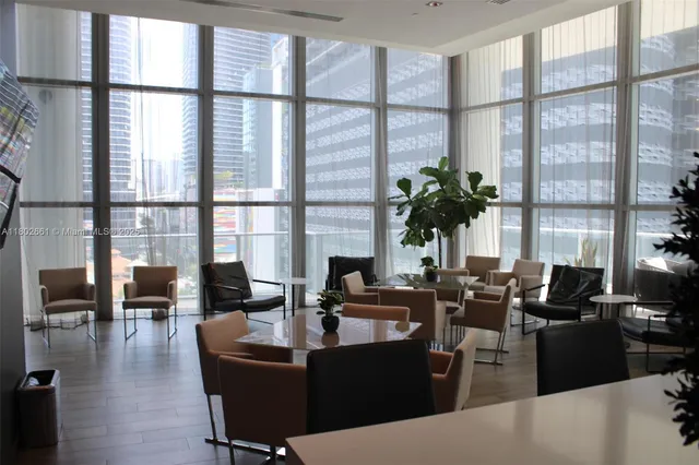 a front view of a building with street view