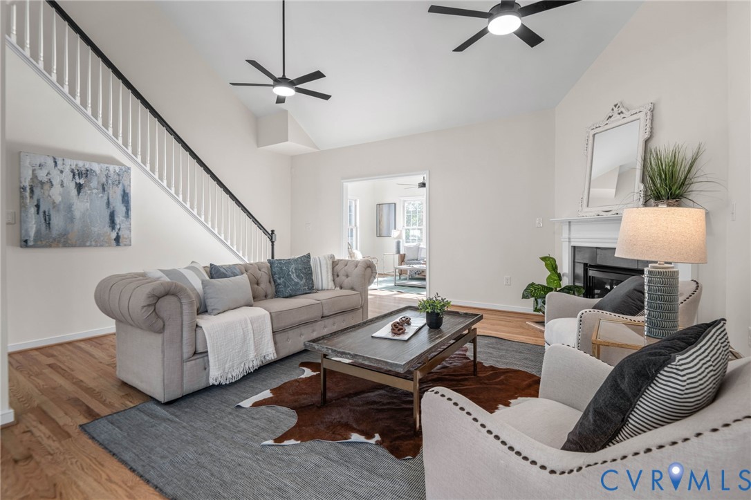 1024 Alcorn Terrace Midlothian, VA 23114 - Photo 21 of 50 a living room with furniture and a wooden floor
