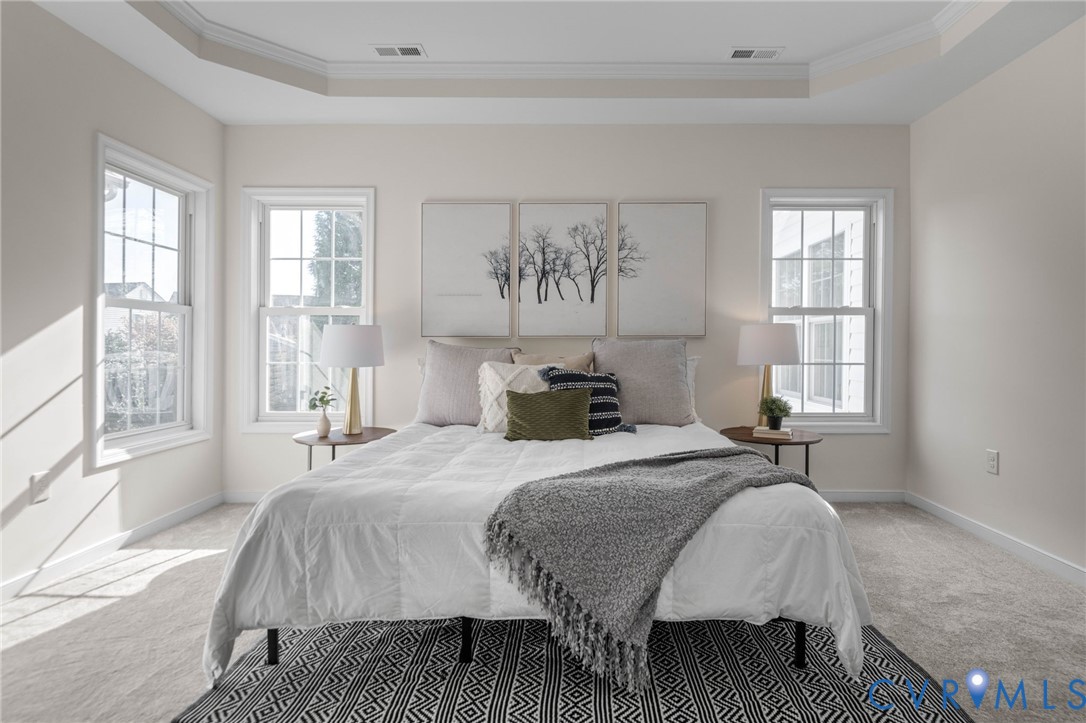 1024 Alcorn Terrace Midlothian, VA 23114 - Photo 30 of 50 a bedroom with a bed and a large window