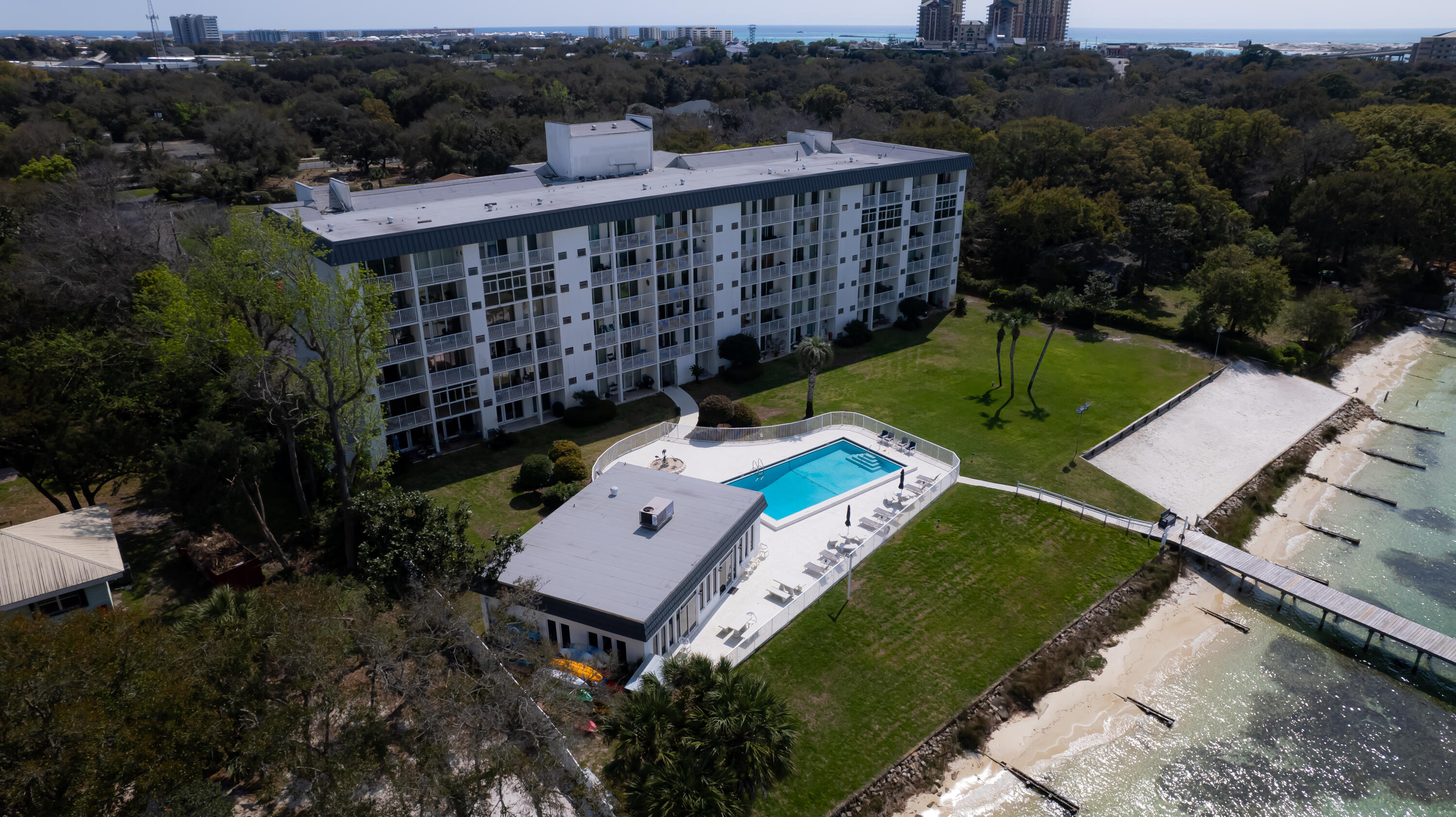 151 Calhoun Avenue, Unit 201 Destin, FL 32541 - Photo 30 of 55 a view of a backyard with a garden