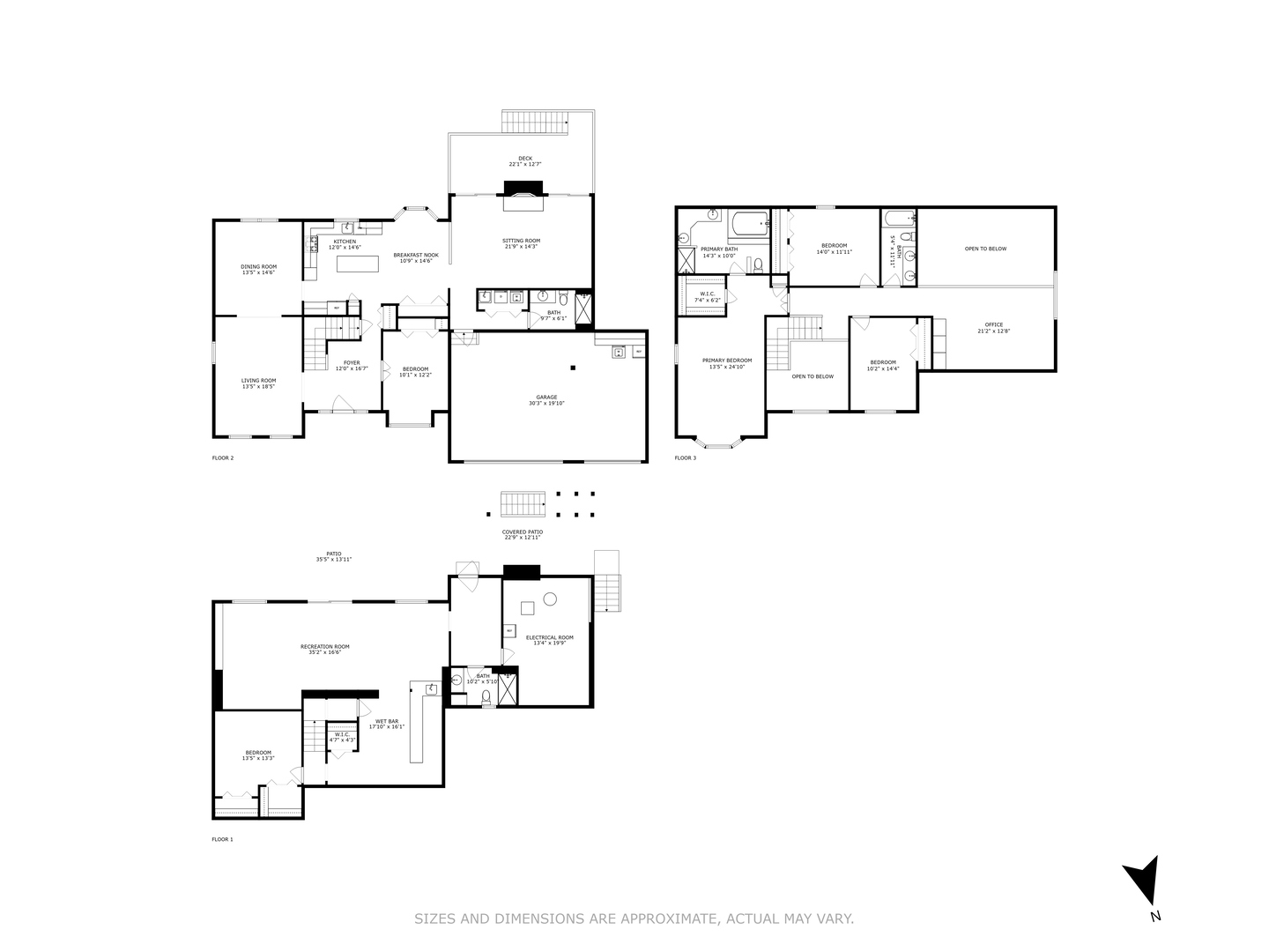 1605 Charlemagne Drive Hoffman Estates, IL 60192 - Photo 29 of 29 a picture of a floor plan