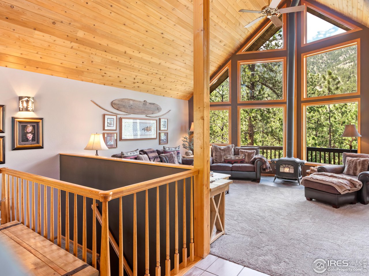 287 Wichita Road Lyons, CO 80540 - Photo 13 of 40 a living room with furniture and a large window