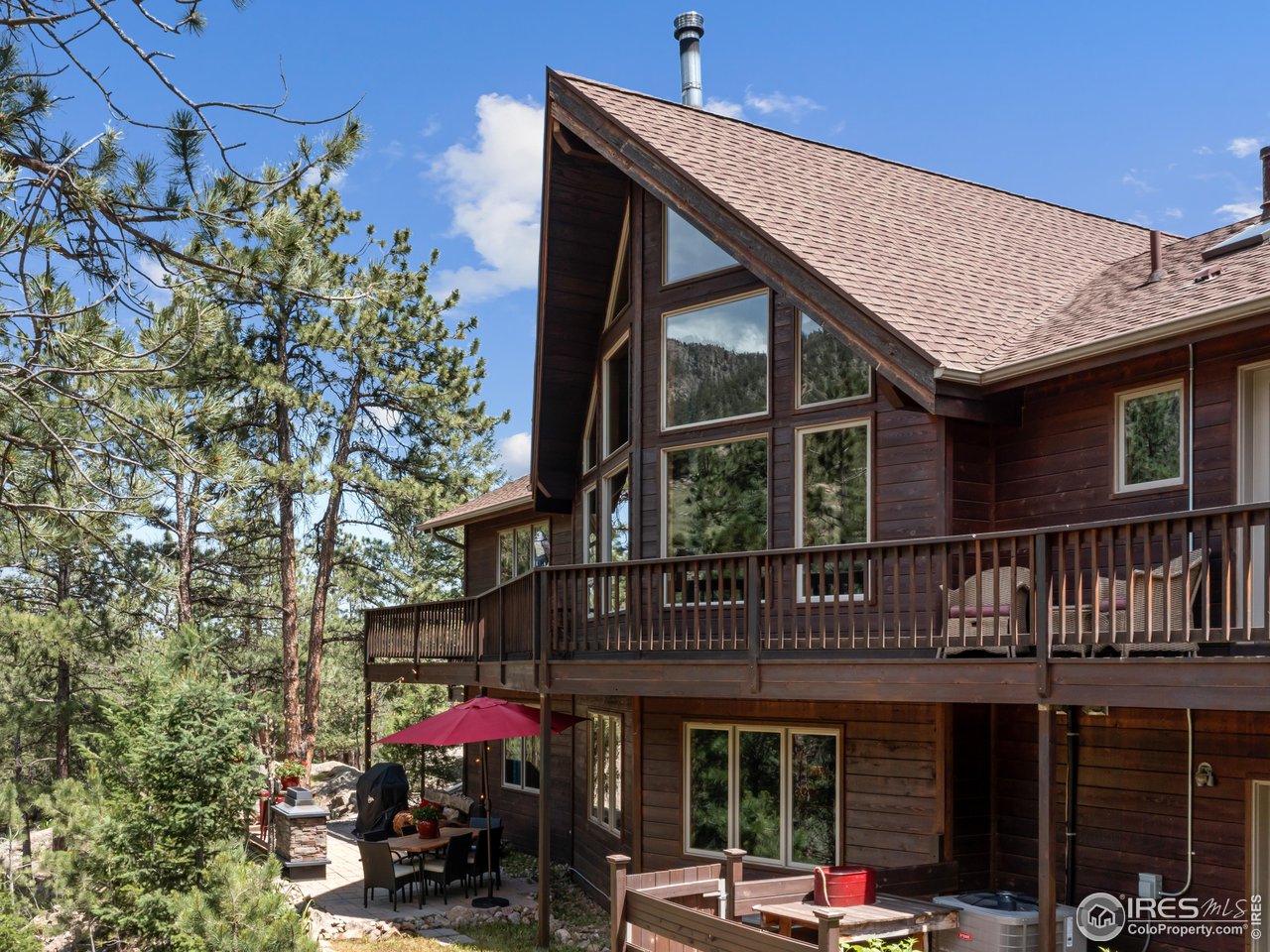 287 Wichita Road Lyons, CO 80540 - Photo 17 of 40 a front view of a building with street
