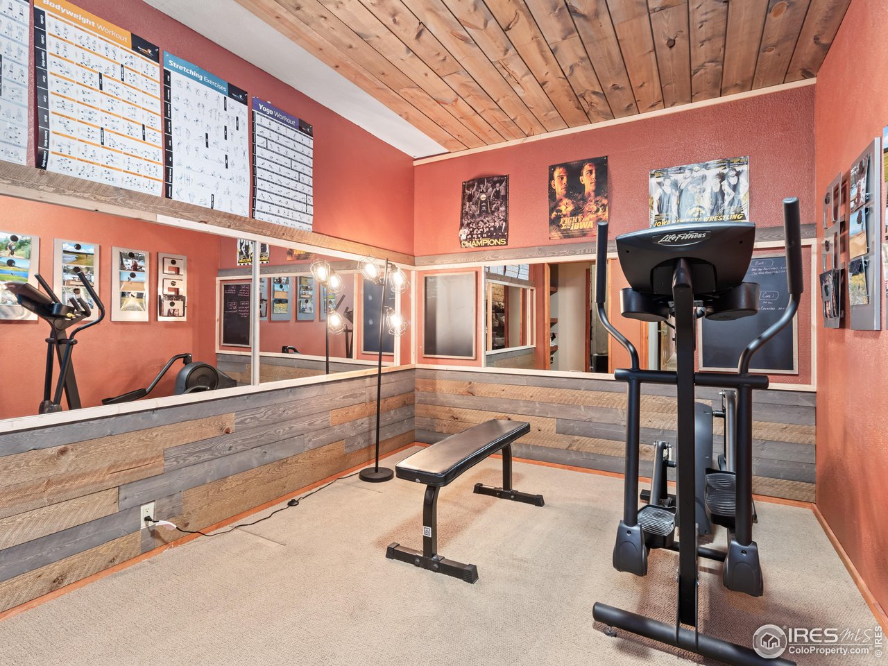 287 Wichita Road Lyons, CO 80540 - Photo 28 of 40 a view of a room with gym equipment