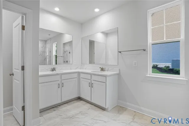 a view of small space with racks on the wall